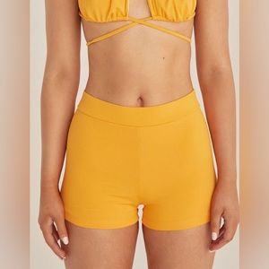Orange ribbed swim short/Salty Day Swim short PepperMayo Size 2